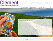 Tablet Screenshot of clementvoyant.fr